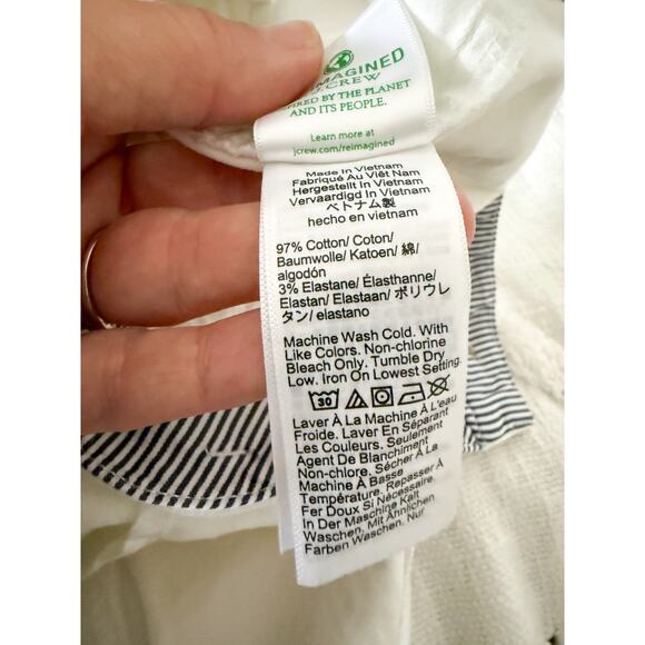 J.Crew | NWT 4" heritage chino short in White | Sz 0 - Picture 9 of 10